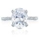 HT2627OV11X9 Platinum Tacori RoyalT Engagement Ring