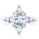 HT2628MQ15X75 Platinum Tacori RoyalT Engagement Ring