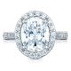 HT2650OV11X9 Platinum Tacori RoyalT Engagement Ring