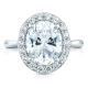 HT2651OV11X9 Platinum Tacori RoyalT Engagement Ring