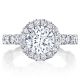HT2653RD8 Platinum Tacori RoyalT Engagement Ring