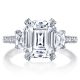 Tacori HT2656EC10X8 18 Karat RoyalT Engagement Ring