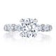 HT2666RD85 Platinum Tacori Classic Crescent RoyalT Engagement Ring