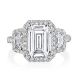 HT2678EC10X75 Platinum Tacori Petite Crescent RoyalT Engagement Ring