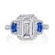 HT2679EC95X7BS Platinum Tacori Petite Crescent RoyalT Engagement Ring