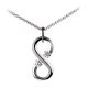 Kretchmer Platinum Large Vertical Infinity Tension Set Pendant