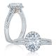 A.JAFFE Platinum Signature Engagement Ring MES873