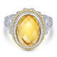 Gabriel Fashion Silver / 18 Karat Two-Tone Roman Ladies' Ring LR5795MYJCT