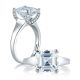 A Jaffe Platinum Classic Engagement Ring ME1587