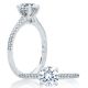 A.JAFFE Platinum Classic Engagement Ring ME2029Q