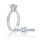 A.JAFFE 18 Karat Classic Engagement Ring ME2048Q