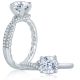 A.JAFFE Platinum Classic Engagement Ring ME2124Q