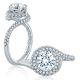 A.JAFFE Platinum Classic Engagement Ring ME2139Q