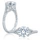 A.JAFFE 18 Karat Classic Engagement Ring ME2158Q