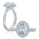 A.JAFFE 14 Karat Classic Engagement Ring ME2165Q