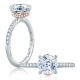 A.JAFFE 18 Karat Classic Engagement Ring ME2171Q