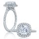 A.JAFFE Platinum Classic Engagement Ring ME2174Q