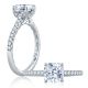 A.JAFFE Platinum Classic Engagement Ring ME2178Q
