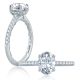 A.JAFFE 18 Karat Classic Engagement Ring ME2180Q
