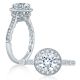A.JAFFE Platinum Classic Engagement Ring ME2189Q