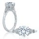 A.JAFFE 14 Karat Classic Engagement Ring ME2198Q