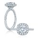 A.JAFFE Platinum Classic Engagement Ring ME2202Q
