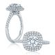 A.JAFFE 14 Karat Classic Engagement Ring ME2203Q