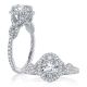 A.JAFFE 14 Karat Oval Diamond Halo Engagement Ring MECOV2386Q