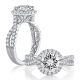 A.JAFFE 14 Karat Classic Engagement Ring MECRD2354Q