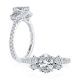 A Jaffe 14 Karat Three-Stone Engagement Ring MECXOV2377Q