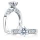 A Jaffe Platinum Signature Engagement Ring MES025
