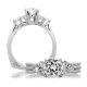 A Jaffe 14 Karat Signature Engagement Ring MES035