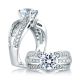 A Jaffe 18 Karat Signature Engagement Ring MES045