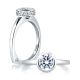 A Jaffe 14 Karat Signature Engagement Ring MES057