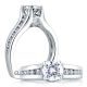 A Jaffe 14 Karat Signature Engagement Ring MES228 