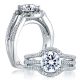 A Jaffe Platinum Signature Engagement Ring MES273