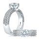 A Jaffe Platinum Signature Engagement Ring MES321