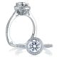 A Jaffe Platinum Signature Engagement Ring MES332