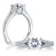 A Jaffe Platinum Signature Engagement Ring MES333