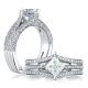 A Jaffe Platinum Signature Engagement Ring MES408