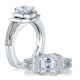 A Jaffe Platinum Signature Engagement Ring MES413