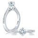 A Jaffe 14 Karat Signature Engagement Ring MES429