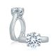 A.JAFFE Platinum Signature Engagement Ring MES515