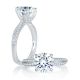 A.JAFFE Platinum Signature Engagement Ring MES740Q