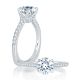 A.JAFFE 18 Karat Signature Engagement Ring MES742Q
