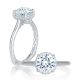 A.JAFFE 14 Karat Signature Engagement Ring MES746Q