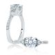 A.JAFFE Platinum Signature Engagement Ring MES829