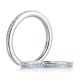 A Jaffe Classic Platinum Wedding Ring MR1567
