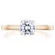 Tacori P100RD65FPK 14 Karat Coastal Crescent Engagement Ring