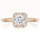 Tacori P101PR55FPK 14 Karat Coastal Crescent Engagement Ring